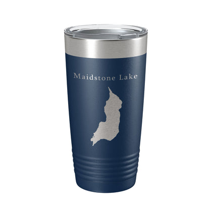 Maidstone Lake Map Tumbler Travel Mug Insulated Laser Engraved Coffee Cup Vermont 20 oz-8