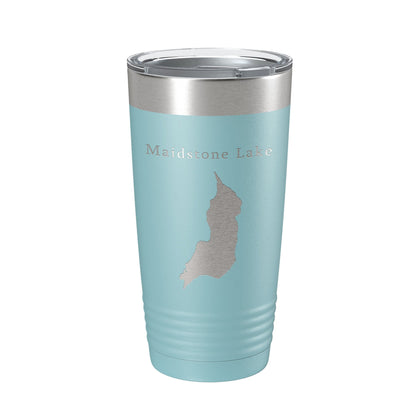 Maidstone Lake Map Tumbler Travel Mug Insulated Laser Engraved Coffee Cup Vermont 20 oz-13
