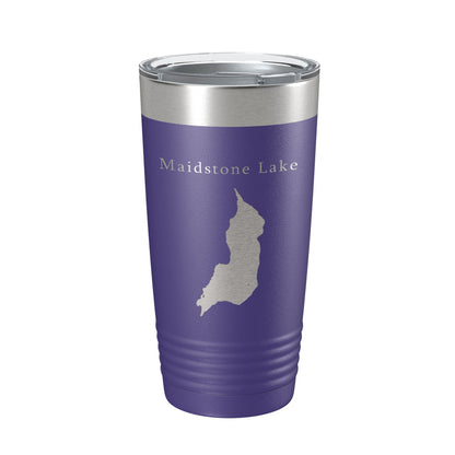 Maidstone Lake Map Tumbler Travel Mug Insulated Laser Engraved Coffee Cup Vermont 20 oz-15